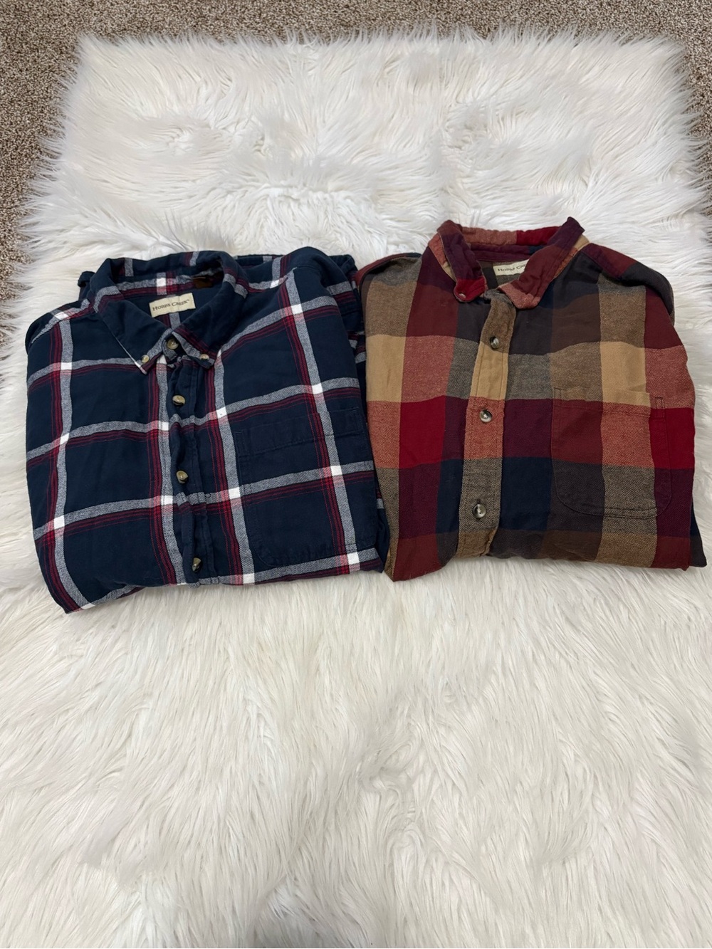 2 Hobbs Creek Cotton Cabincore Outdoor Button Up Long Sleeve Shirts